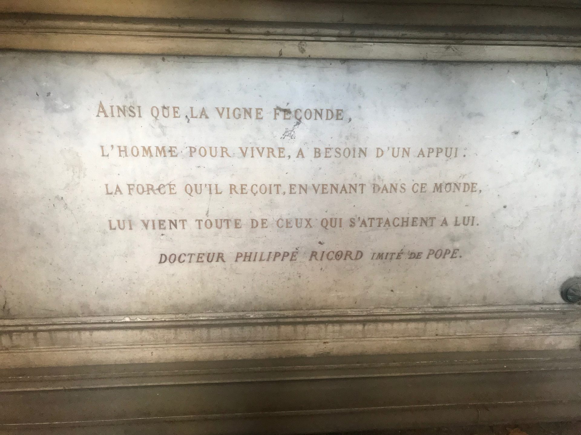 Philippe Ricord's tomb, Paris 6.JPG